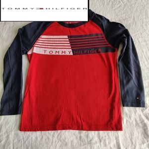 Like new Tommy Hilfiger long sleeve Cotton little boys shirt size 6 size S